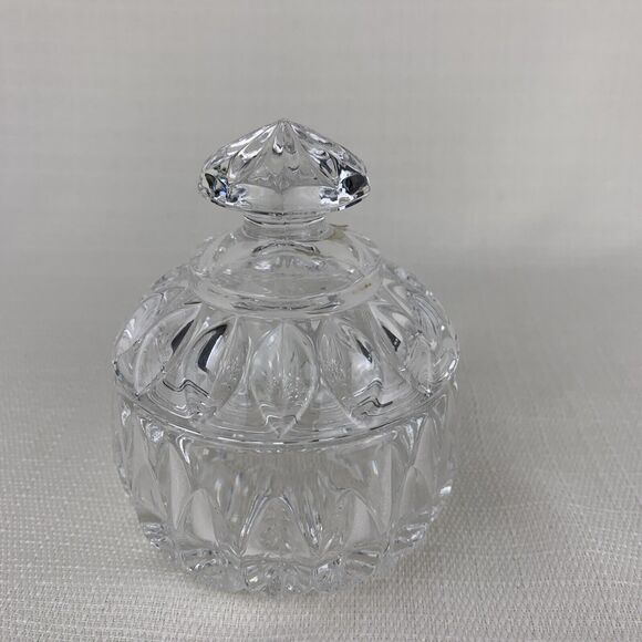 Gorham Althea Crystal Sugar Bowl Jeweler Trinket Ring Holder - Germany - Picture 3 of 12